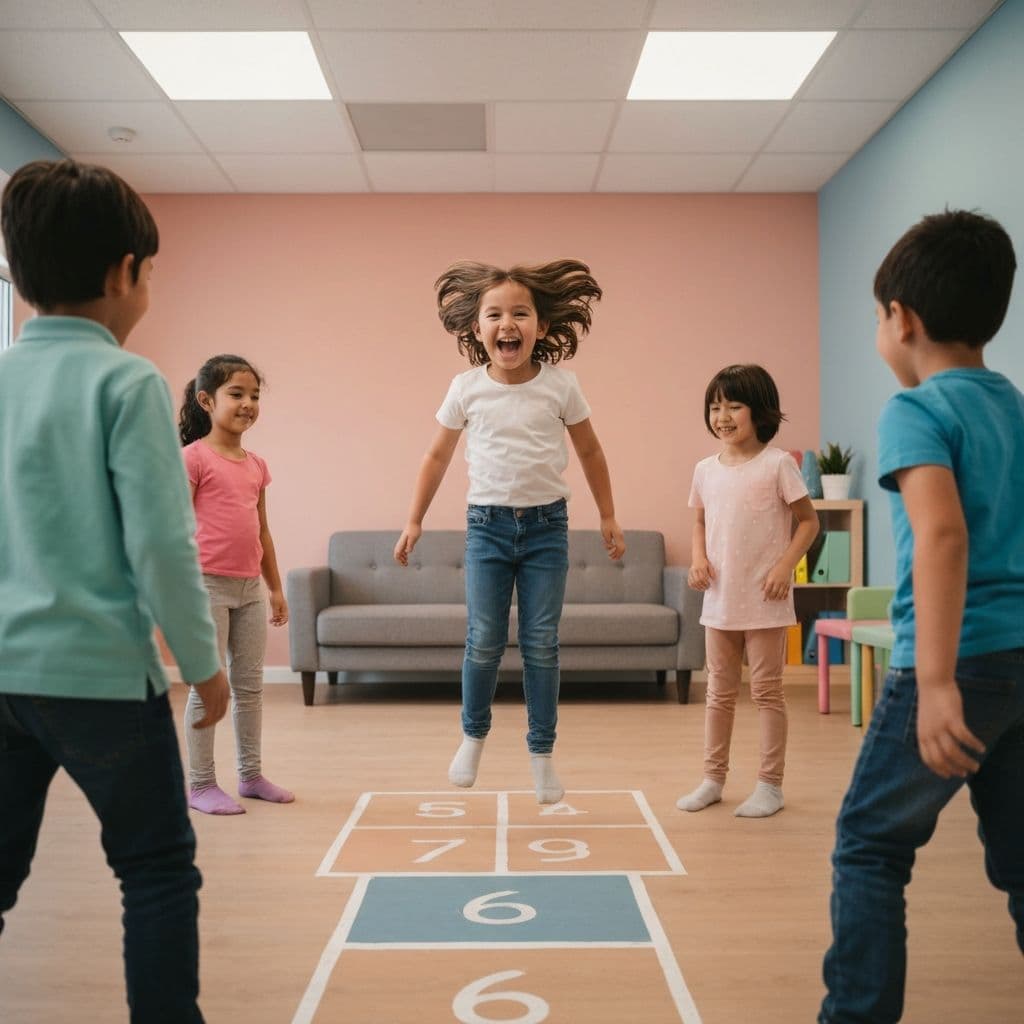 Niños riendo juntos